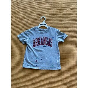 Girls Paint Splatter Arkansas Tee shirt‎ Size Youth XS